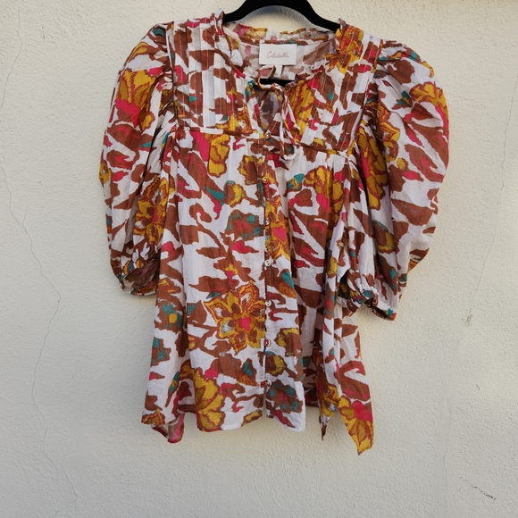 CLEOBELLA Zola Puff Sleeve Blouse - Picture 2 of 7